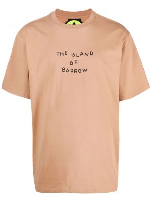 T-krekls ar apdruku Barrow brūns