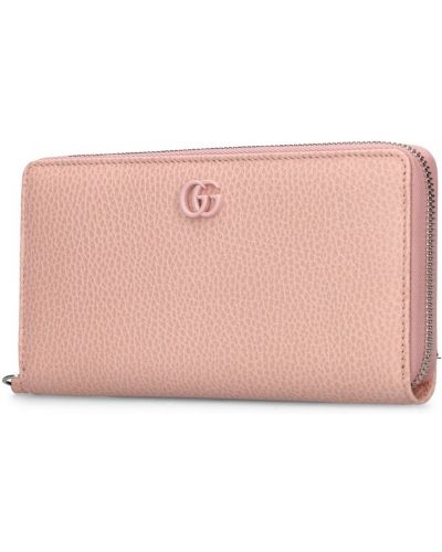 Cipzáras bőr pénztárca Gucci rózsaszín
