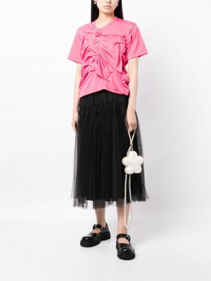 Asymmetrische t-shirt Comme Des Garçons pink