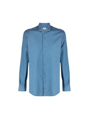 Koszula jeansowa Mazzarelli niebieska