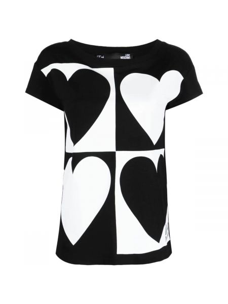 Koszulka z krótkim rękawem Love Moschino czarna