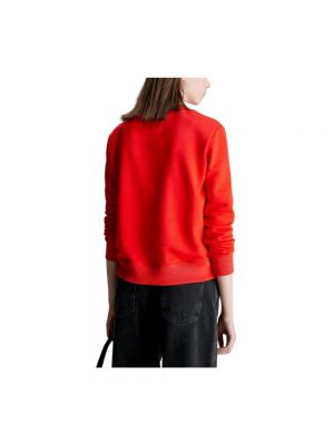 Bluza dresowa Calvin Klein Jeans czerwona