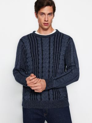 Пуловер Trendyol синьо