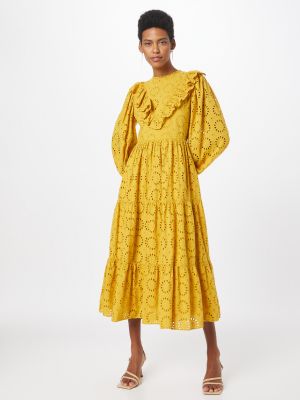 Φόρεμα Warehouse κίτρινο