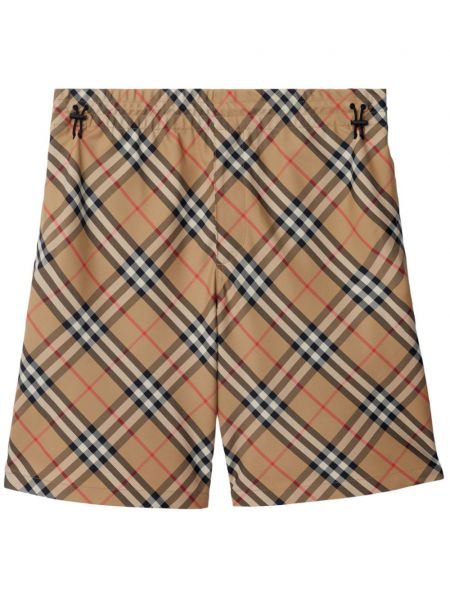 Bermuda kratke hlače s karirastim vzorcem s potiskom Burberry