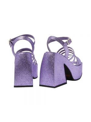 Sandalias con tacón de tacón alto Nodaleto violeta