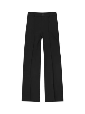 Pantalon plissé Pull&bear noir