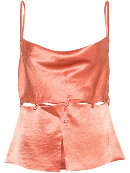 Haut en satin Nanushka orange