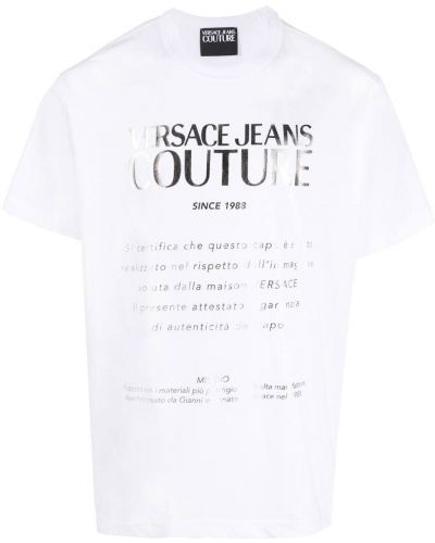 Rund hals t-skjorte Versace Jeans Couture hvit