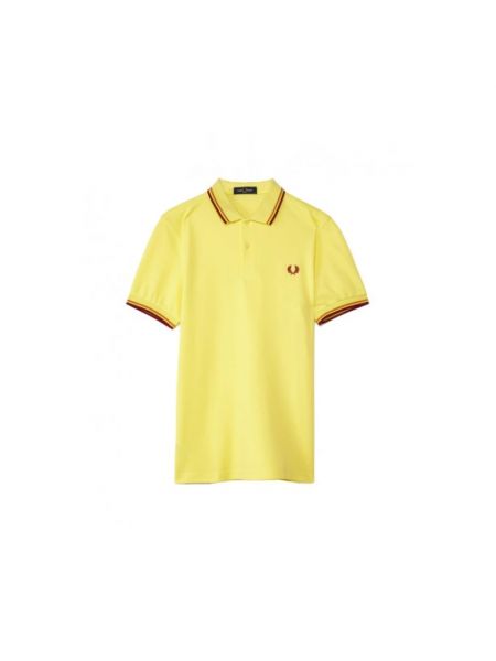 Chemise avec manches courtes Fred Perry jaune