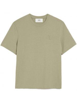 T-shirt en coton Ami Paris vert