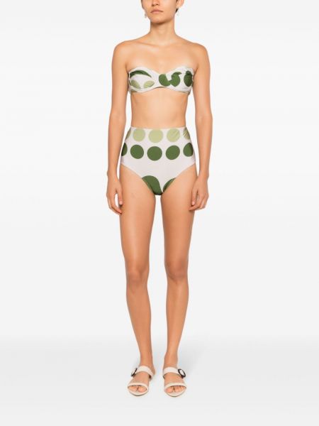 Gepunkteter bikini mit print Adriana Degreas
