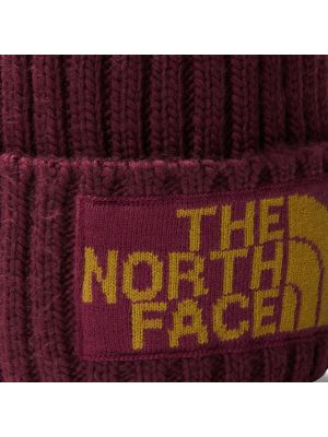Шапка The North Face винено червено