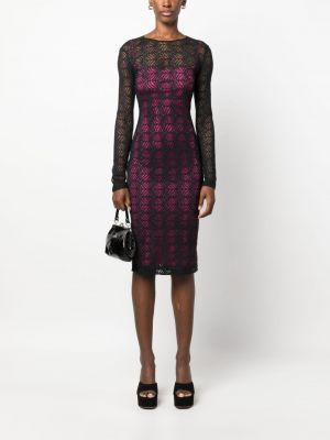 Caurspīdīgs maksi kleita Versace Jeans Couture