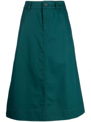 Bavlněné midi sukně Sport B. By Agnès B. zelené