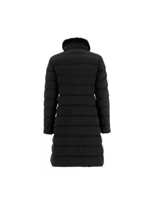 Płaszcz zimowy z futerkiem Moorer czarny