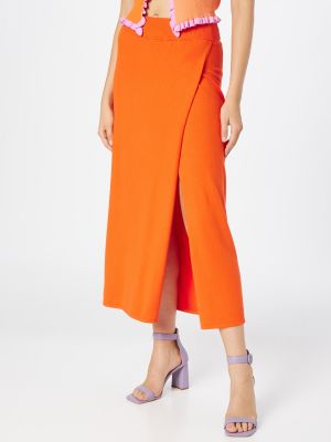 Maxi φούστα Karo Kauer πορτοκαλί