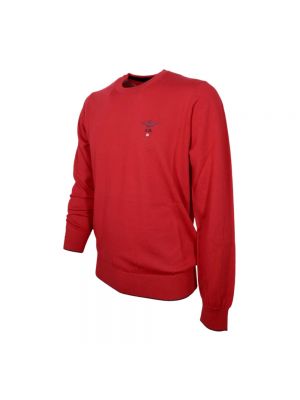 Jersey de lana de tela jersey casual Aeronautica Militare rojo