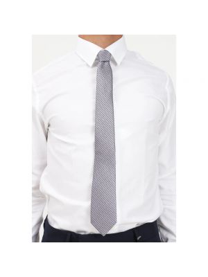 Jedwabny krawat Lanvin szary
