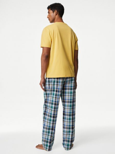 Kostkované pyžamo Marks & Spencer