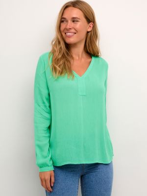 Блуза с кехлибар Kaffe зелено
