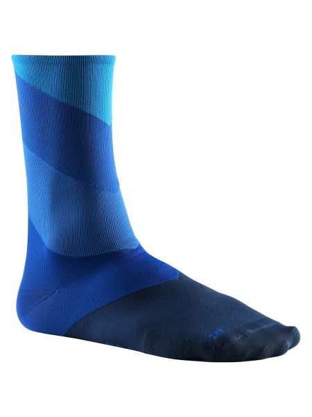 Prugaste čarape Mavic plava