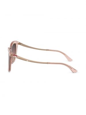 Spalvų gradiento rašto akiniai nuo saulės Bvlgari rožinė