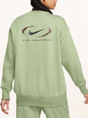 Oversized mikina s kapucí Nike zelená