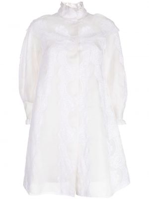 Палто с дантела Shiatzy Chen бяло