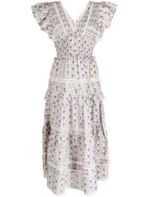 Sukienka midi z dekoltem w serek Sea biała