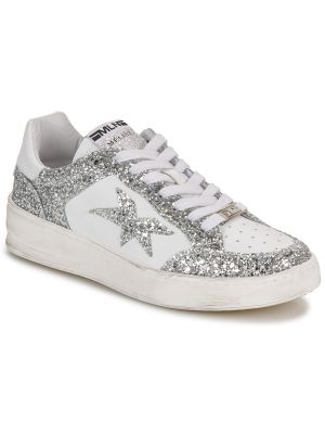 Sneakers Meline ezüstszínű