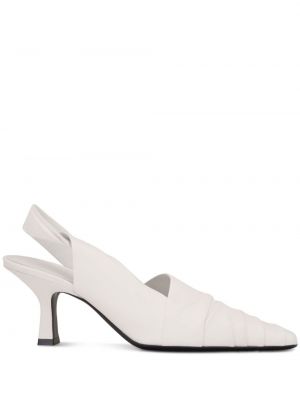 Полуотворени обувки с отворена пета Khaite бяло