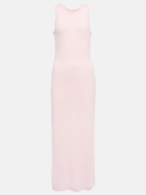 Vuneni midi haljina od kašmira Jardin Des Orangers ružičasta