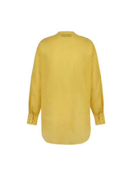 Camisa de algodón oversized Cortana amarillo