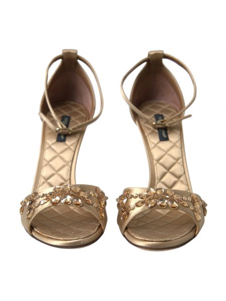 Sandale mit absatz mit hohem absatz Dolce & Gabbana gelb