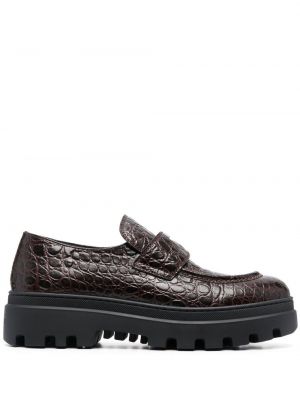 Pantofi loafer Car Shoe maro