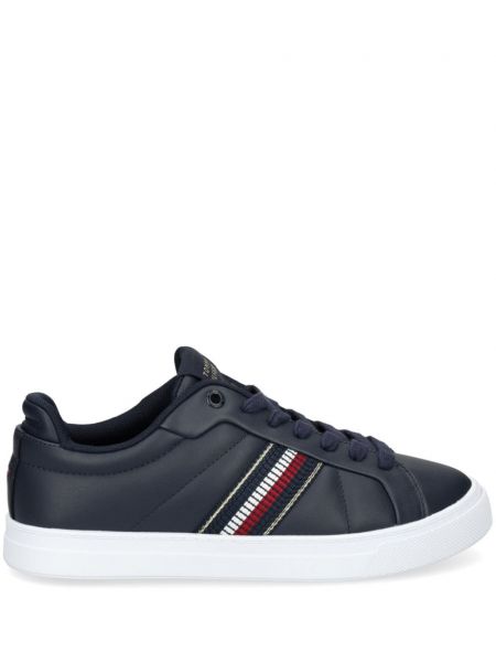 Deri sneaker Tommy Hilfiger mavi