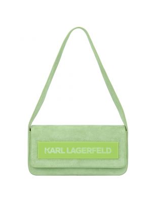 Borsa a spalla Karl Lagerfeld verde