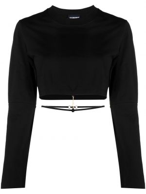 Crop top Jacquemus svart