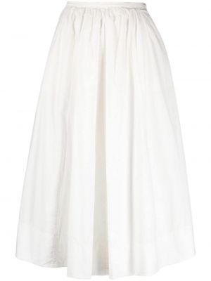 Plisované midi sukně Forte Forte bílé