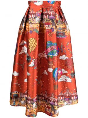 Plisovaná saténová sukňa Alessandro Enriquez