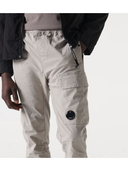Pantaloni cargo di cotone C.p. Company grigio
