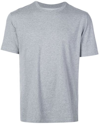 T-shirt con scollo tondo Brunello Cucinelli grigio