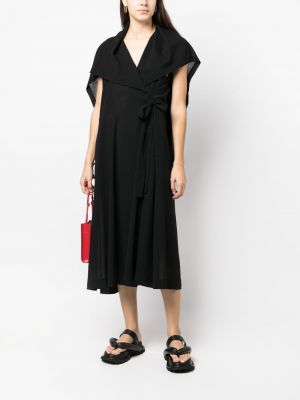 Sukienka asymetryczna Issey Miyake czarna
