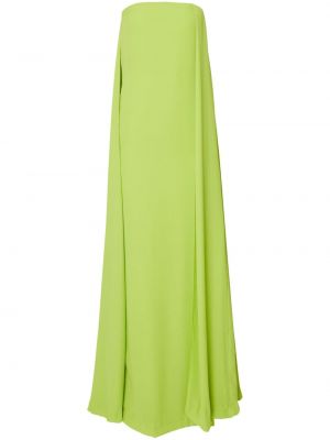 Abendkleid mit plisseefalten Carolina Herrera grün