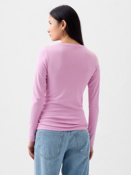 Tricou cu mânecă lungă Gap roz