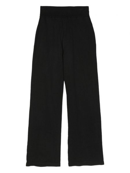 Pantalon en coton large Chanel Pre-owned noir