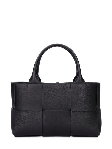 Lær mini bag Bottega Veneta svart