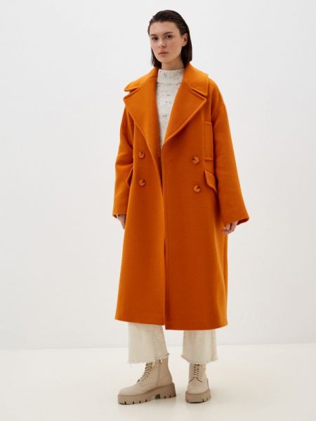Пальто To Be One оранжевое