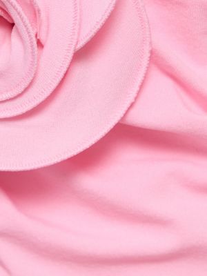 Rochie lunga din jerseu drapată Magda Butrym roz